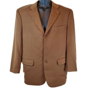 Jack Victor Loro Piana 100% Cashmere Brown Sports Coat Blazer Mens Size 42